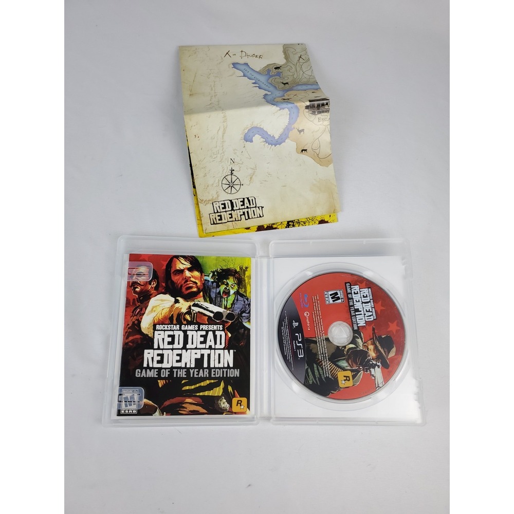 Red Dead Redemption Game of the Year Edition PS3 NTSC-U/C - Complete w/ Map